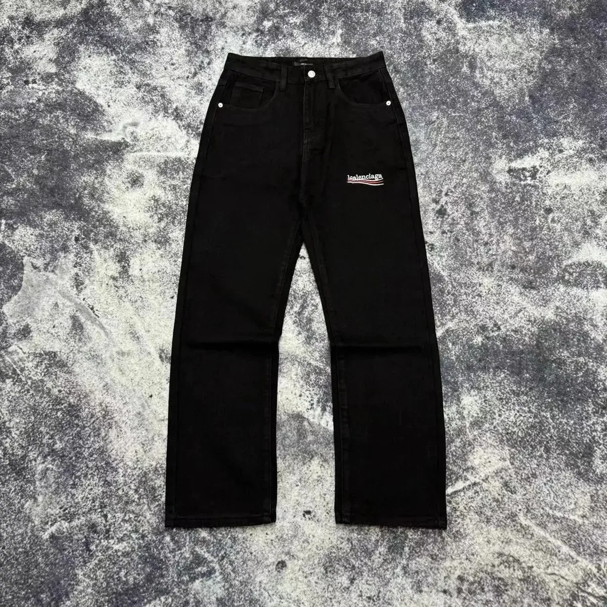 Balenciaga Black Logo Jeans