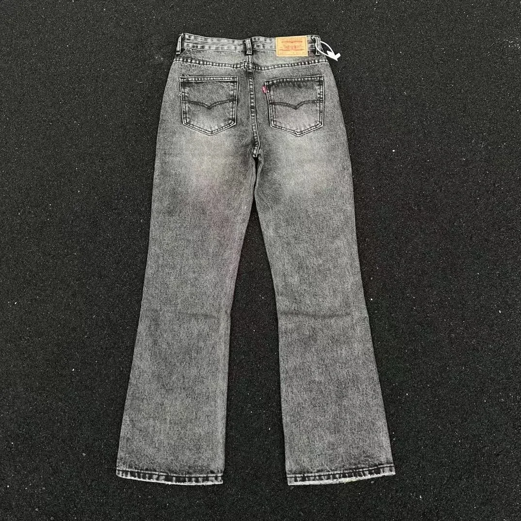 Levi's 501 Acid Wash Flare Jeans