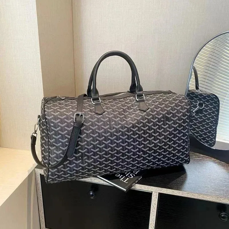 Goyard Saint Louis Black & White Travel Bag