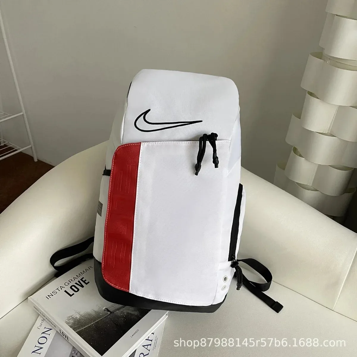 Nike White Red Black Backpack