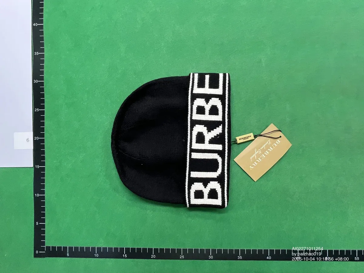 Burberry Black Logo Beanie Hat