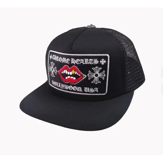 Chrome Hearts Hollywood USA Trucker Hat Black