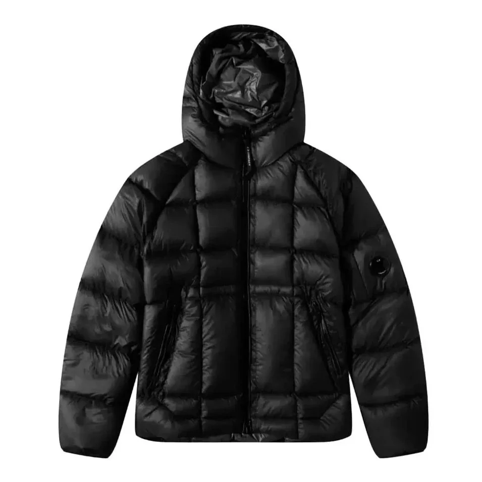 CP Company Goggle Black Puffer Jacket