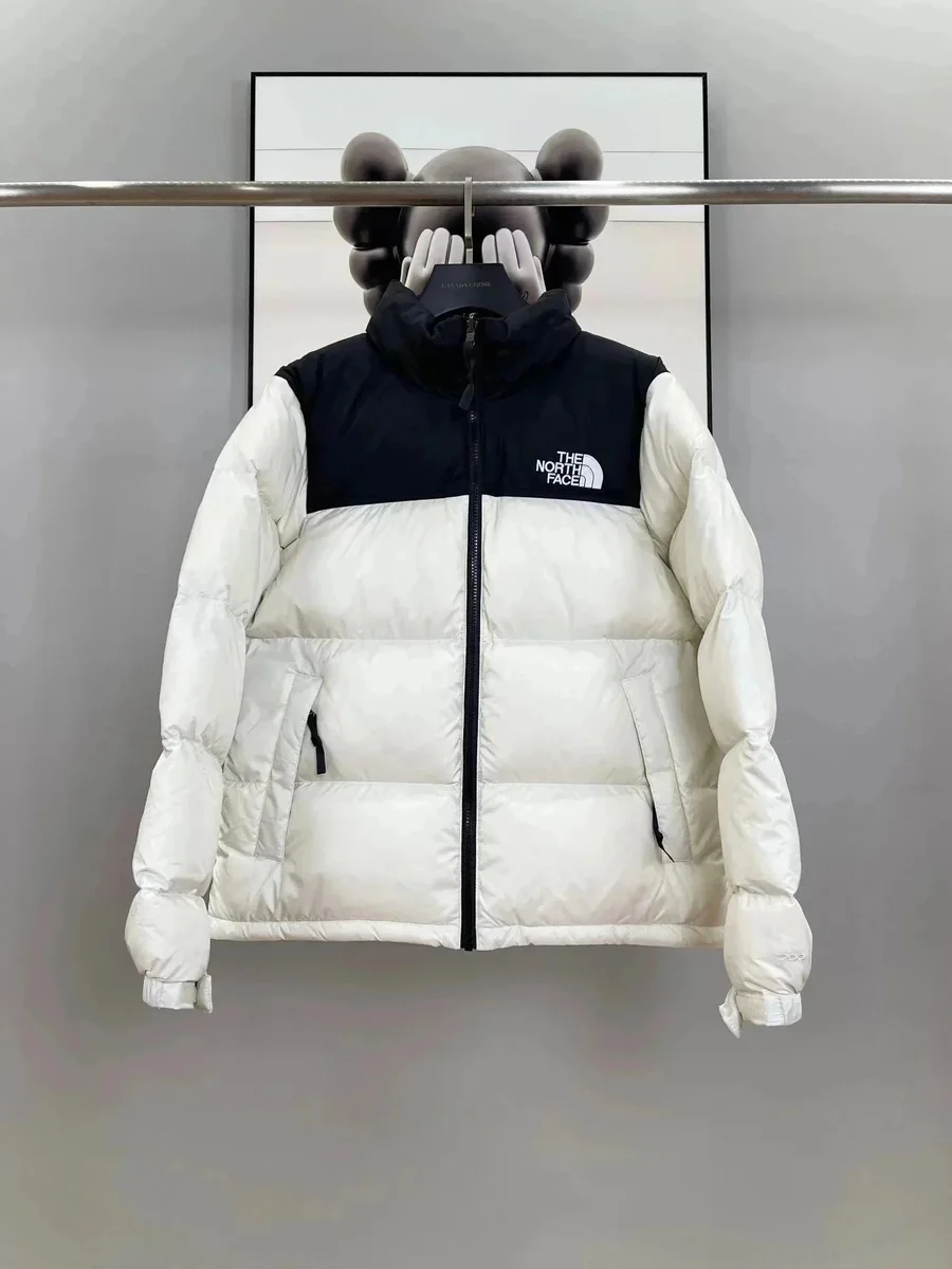 The North Face Nuptse White/Black Parka