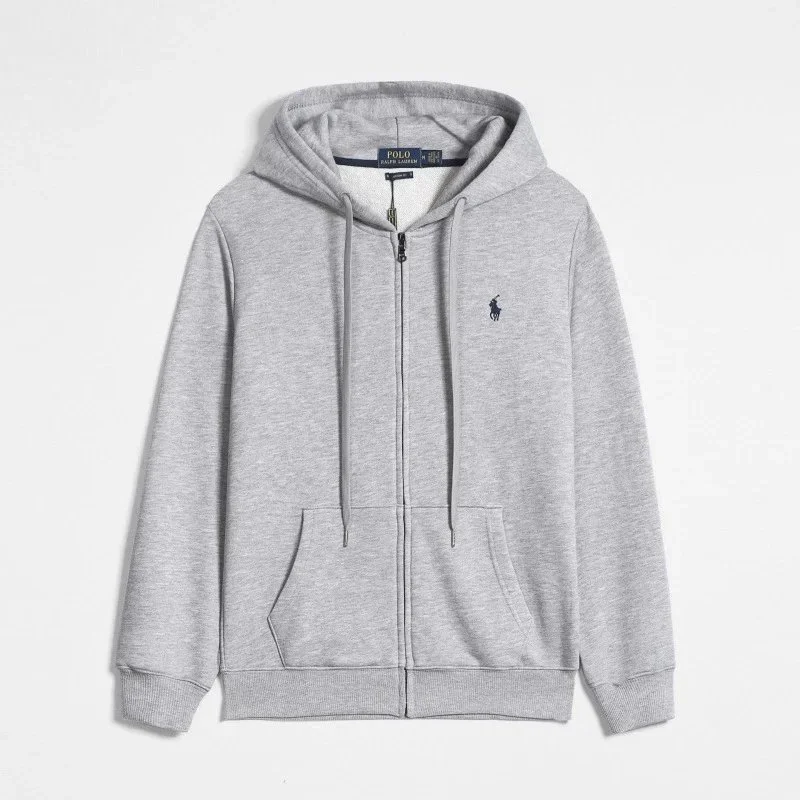 Polo Ralph Lauren Grey Zip-Up Hoodie