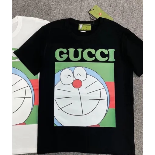 Gucci Doraemon Graphic T-Shirt Black
