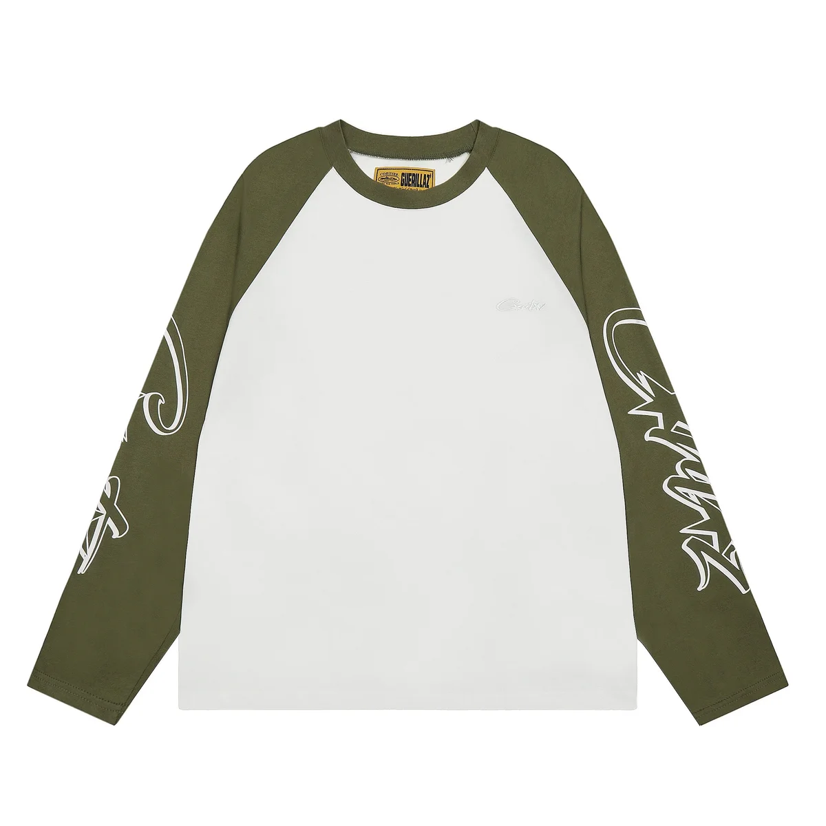 Guerillaz White/Olive Long Sleeve T-Shirt