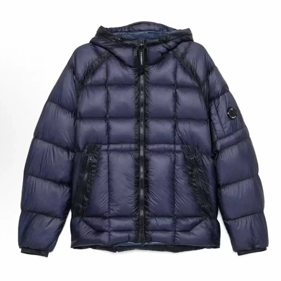 CP Company Goggle Navy Puffer Jacket